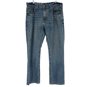 Ariat Mens M2 Relaxed Boot Cut Jeans Smokestack Western Medium Wash Size 36x30